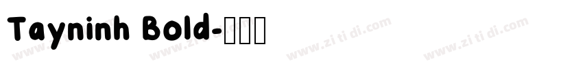 Tayninh Bold字体转换